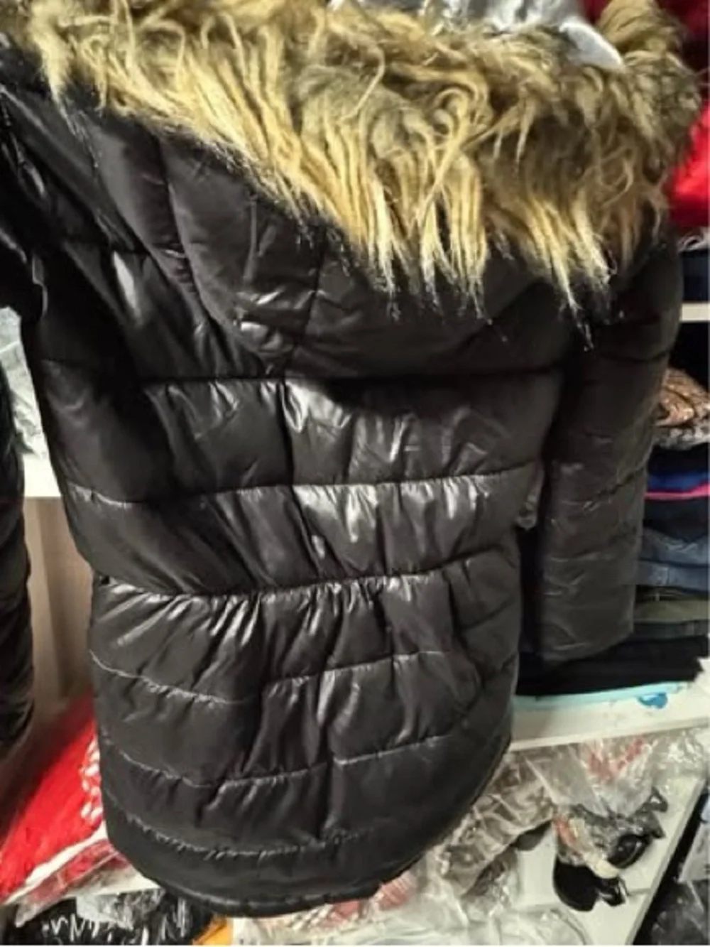Guess GIRLS Black Quilted Puffer Jacket with Hood size 10